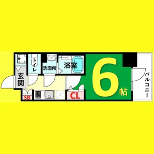 エスリード栄エステージ【10階】の間取り