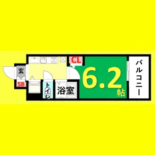 プレサンス鶴舞公園WEST【4階】の間取り
