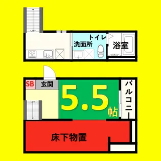 VIVA米野Ⅱ(ビバコメノツー)【1階】の間取り