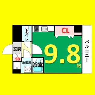 スカイコート松原【6階】の間取り