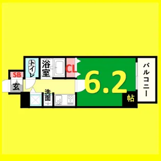 プレサンス泉シティアーク【5階】の間取り