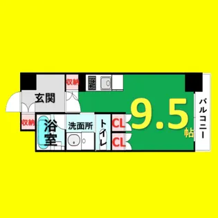 ヒヴィ・カーサ名駅西【4階】の間取り