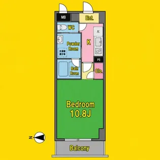 BSレジデンス栄(旧グランルージュ栄)【2階】の間取り