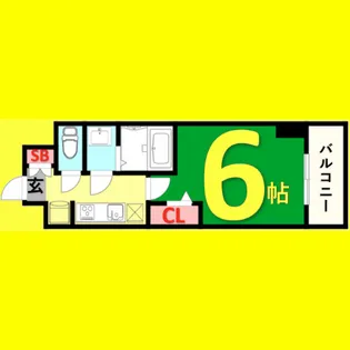 アステリ鶴舞テーセラ【3階】の間取り