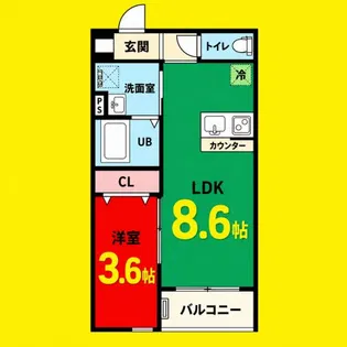 robot home 本笠寺(ロボットホームモ【202号室】の間取り