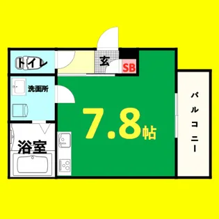 LECOCON熱田【2階】の間取り