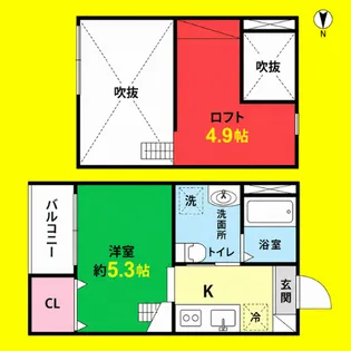 Tripletta(トリプレッタ)【1階】の間取り