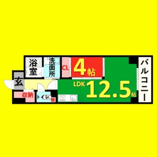 Primal千種stelo【3階】の間取り