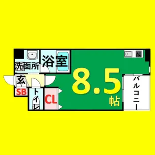 CITY SPIRE 名駅北【4階】の間取り