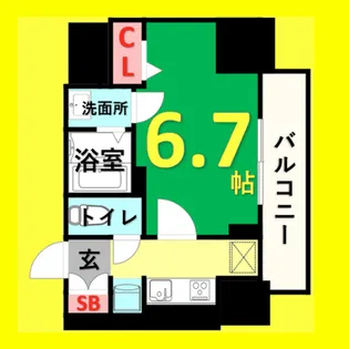 ディアレイシャス今池【2階】の間取り