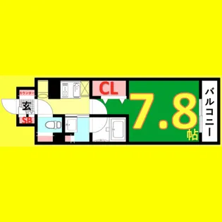 パークアクシス新栄【6階】の間取り
