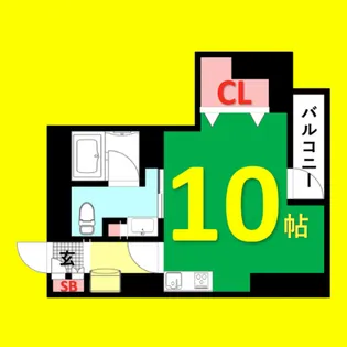 パークアクシス新栄【10階】の間取り