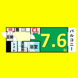 コートデリヴィエール上飯田【4階】の間取り