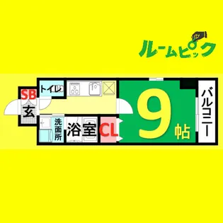 プランドール浅間町【10階】の間取り