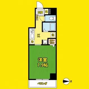 アーバンフラッツ伏見【11階】の間取り