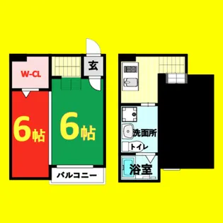 熱田スカイタワー31F【2階】の間取り