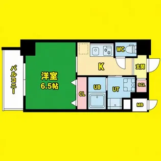 S-RESIDENCE浅間町【6階】の間取り