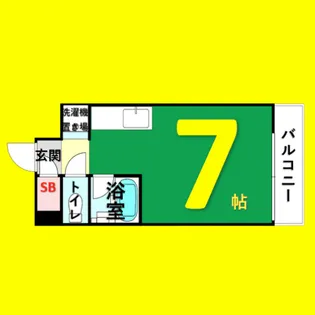 クレイタスパークIV【4階】の間取り