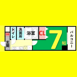 リアライズ黄金【503号室】の間取り
