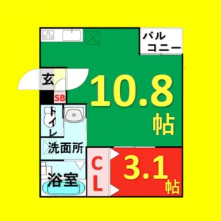 Warren shimokomenoⅡ【1階】の間取り