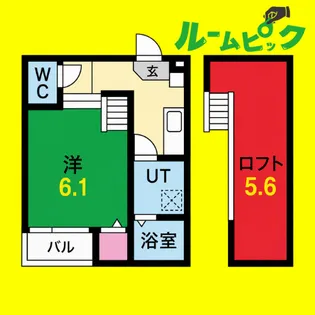 VILLETTA SASASHIMA【1階】の間取り
