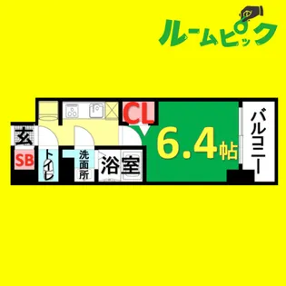 メイクス名駅南Ⅱ【4階】の間取り