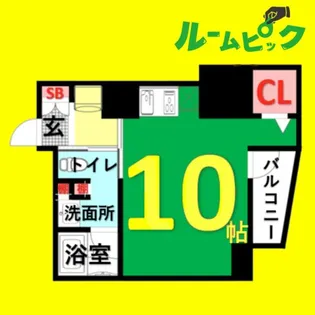 パークアクシス新栄【6階】の間取り