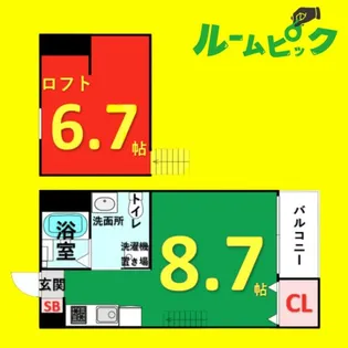 アーク本陣(アークホンジン)【2階】の間取り