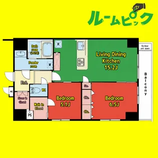 ルネフラッツ今池駅前South【4階】の間取り
