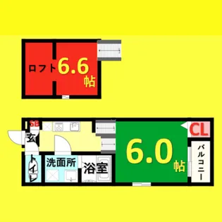 ライブリー鶴舞【1階】の間取り