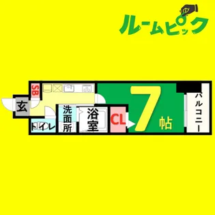 フローライト上前津【2階】の間取り