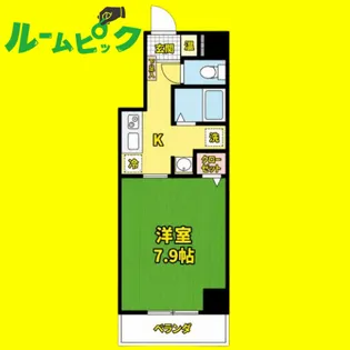 アーバンフラッツ伏見【8階】の間取り