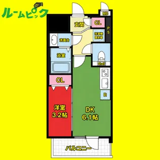 ルネフラッツ今池駅前South【11階】の間取り