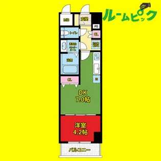 ルネフラッツ今池駅前South【11階】の間取り