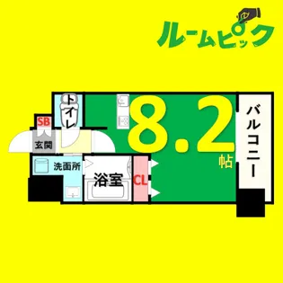 ライジングコート名古屋駅前東【7階】の間取り
