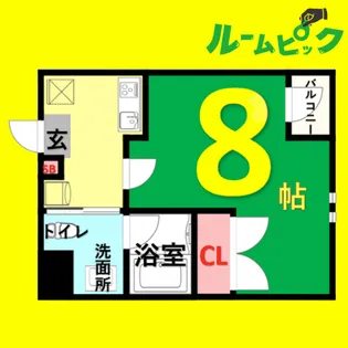 NOVEL KUROKAWA【2階】の間取り