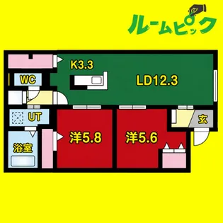 ラシーネ本陣【1階】の間取り