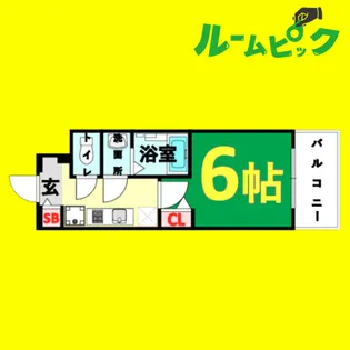 メイクスアート上前津Ⅵ【10階】の間取り