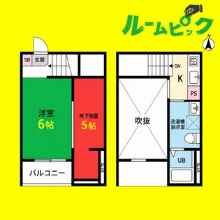 Ju-Jitsu Terrace(ジュウジツテ【1階】の間取り