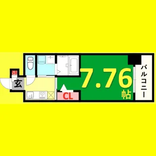 ArtizA東別院【8階】の間取り