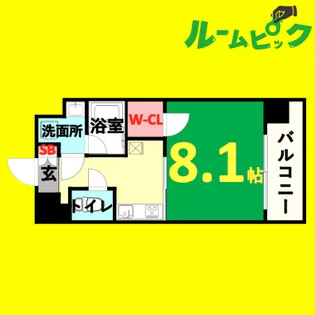 プレミアム浅間町【5階】の間取り