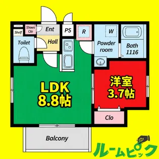 リスケリア向島【201号室】の間取り