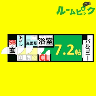 UURコート名古屋名駅【2階】の間取り