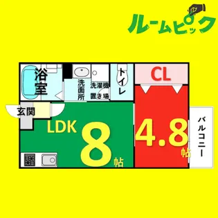 Cherim中村公園【1階】の間取り