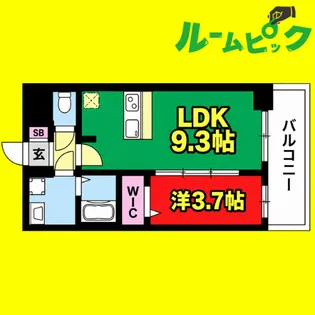 プレリス丸の内オーレル【1202号室】の間取り