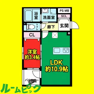 LIBRE ONE【1階】の間取り