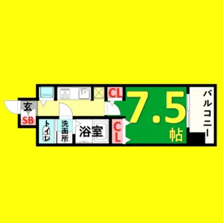 LaDouceur黒川Ⅱ【9階】の間取り