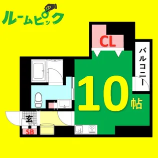 パークアクシス新栄【13階】の間取り