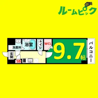 ラ・ナチュール【5階】の間取り