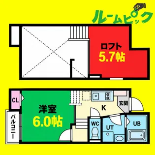 Creo本陣参番館【2階】の間取り